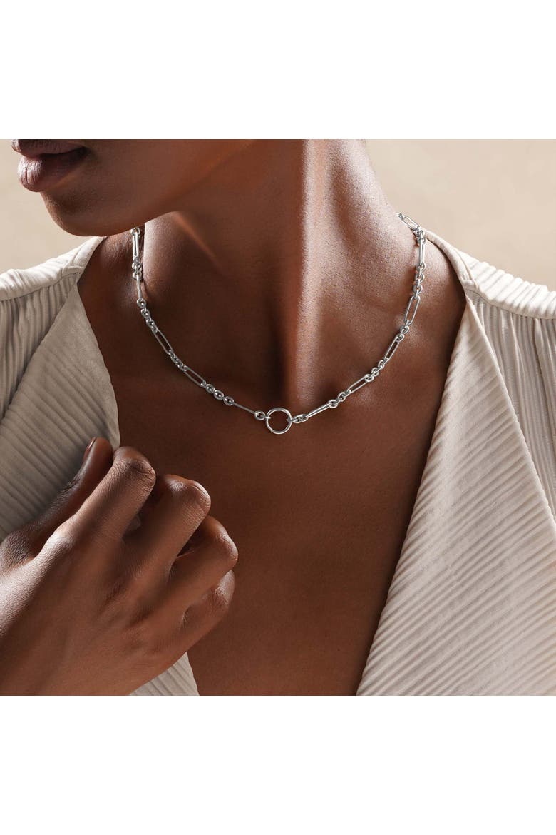 Sterling Silver Women's Chain Necklace - Celestial Ties, Alternate, color, Silver