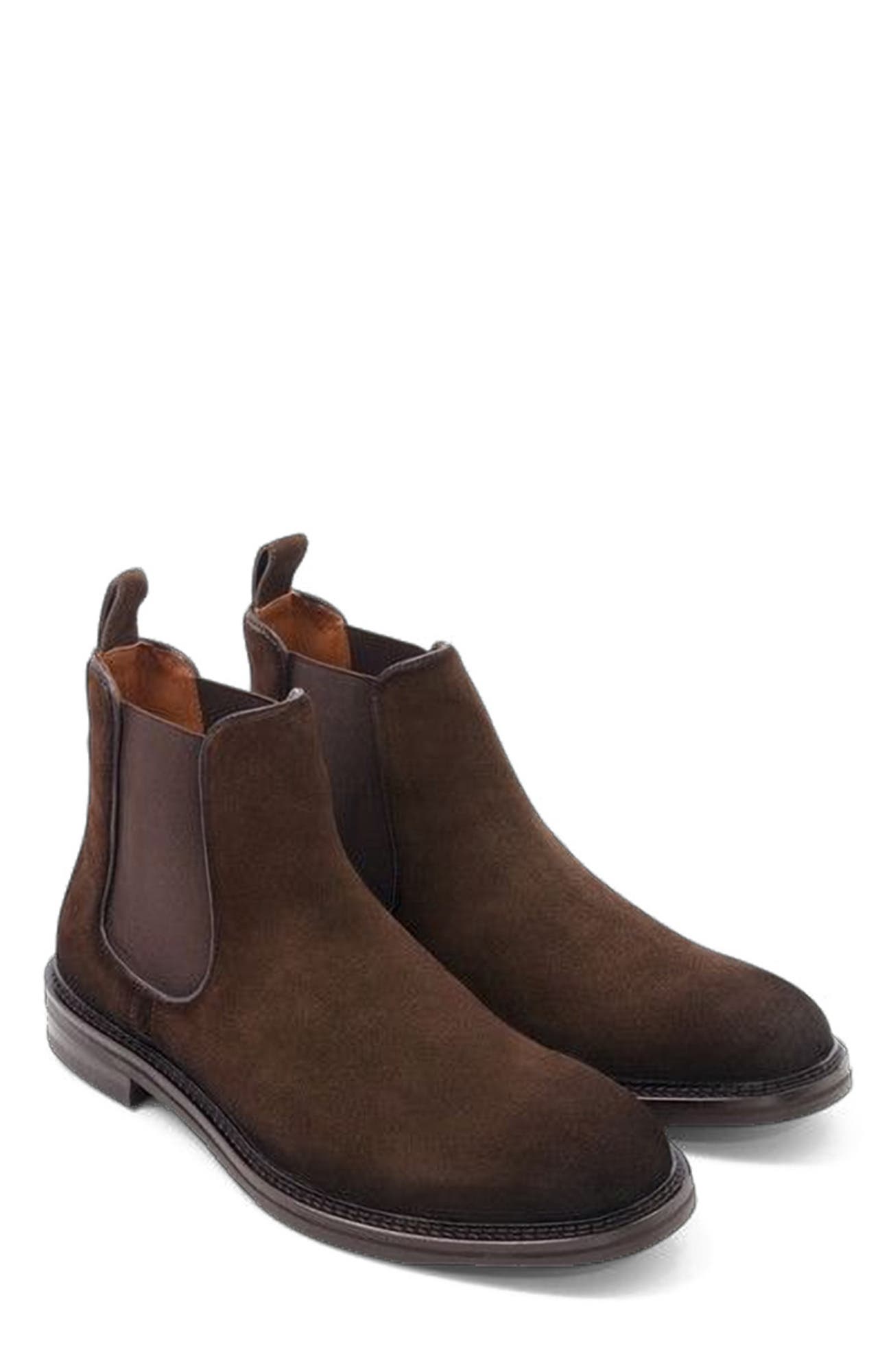 Anthony Veer Weston Chelsea, Alternate, color, Dark Brown Suede