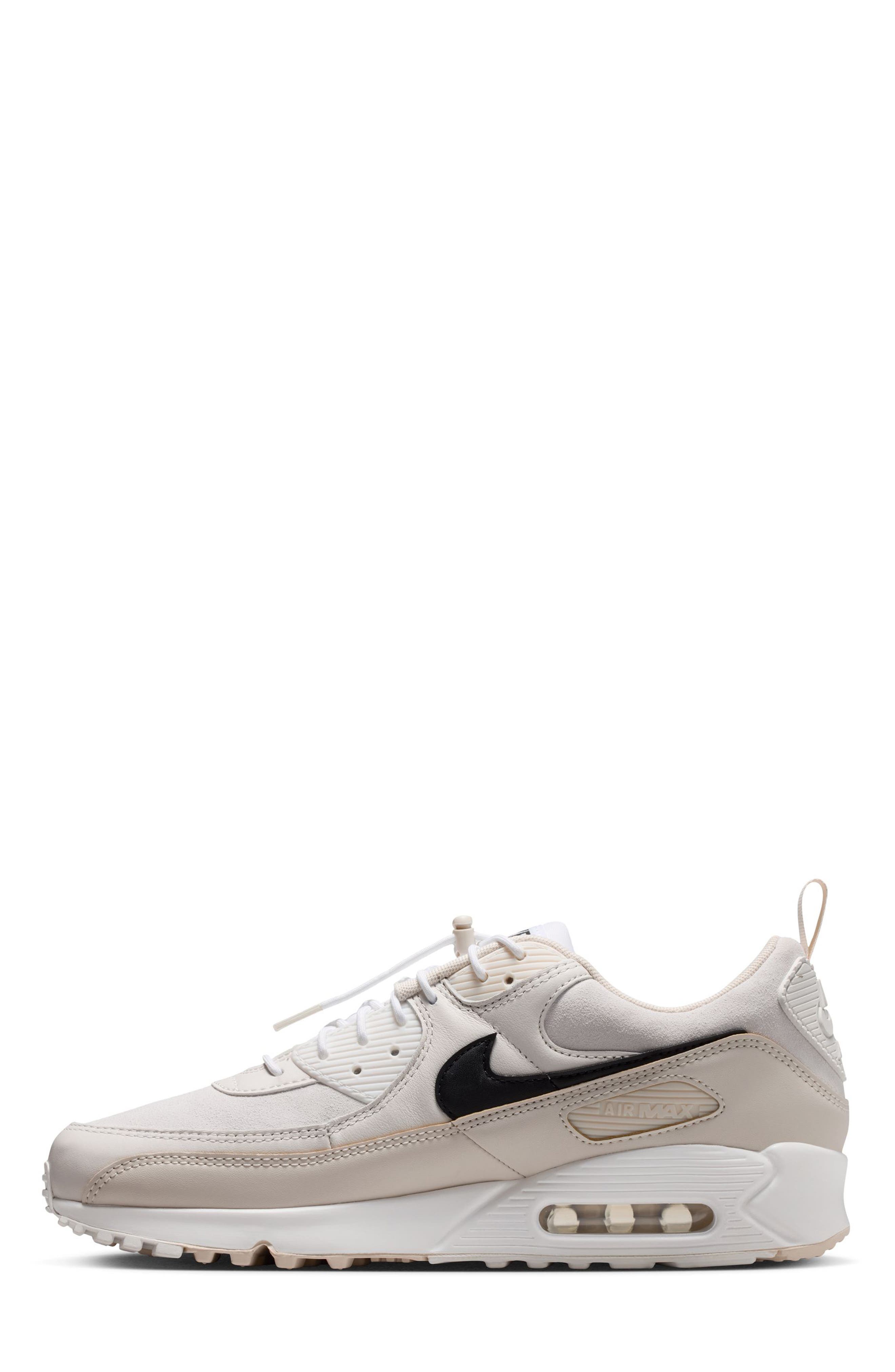 Air Max 90 Sneaker, Alternate, color, WHITE/ OREWOOD BROWN