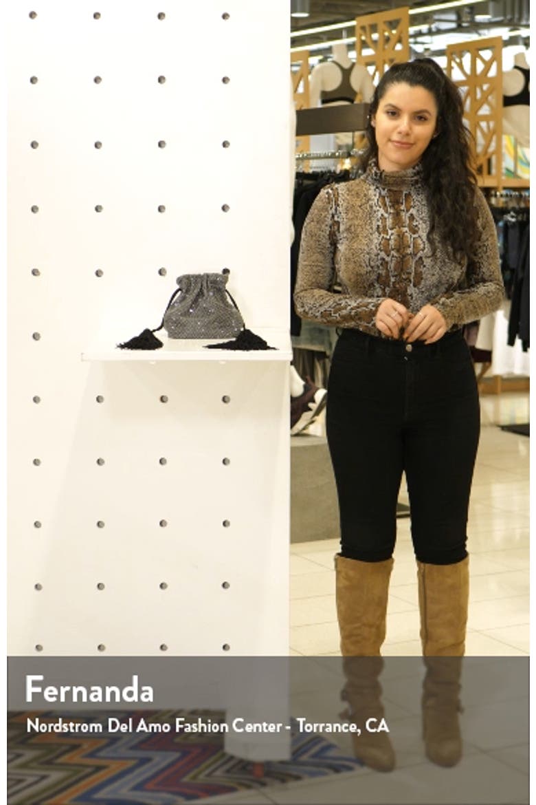 Karina Drawstring Crystal Mesh Bag video