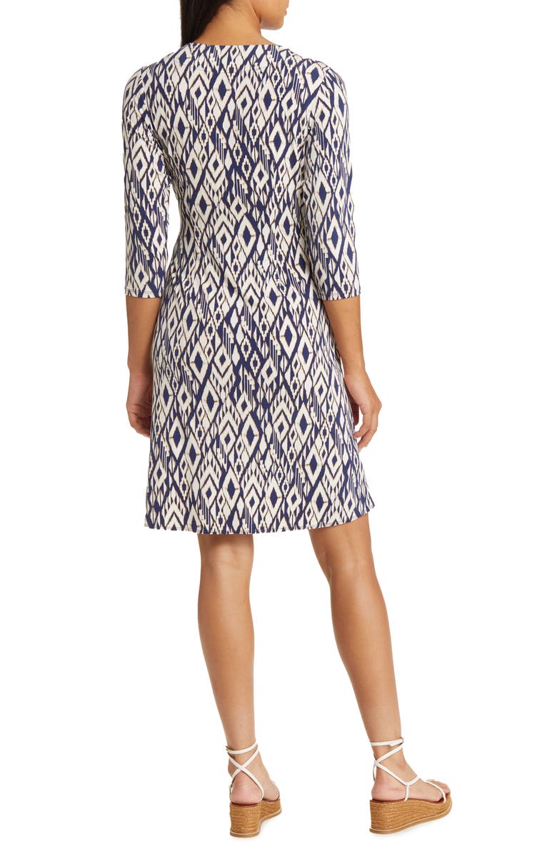 Tommy Bahama Ikat Faux Wrap Dress, Alternate, color, 