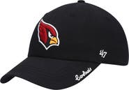 '47 Women's '47 Black Arizona Cardinals Miata Clean Up Primary Adjustable Hat