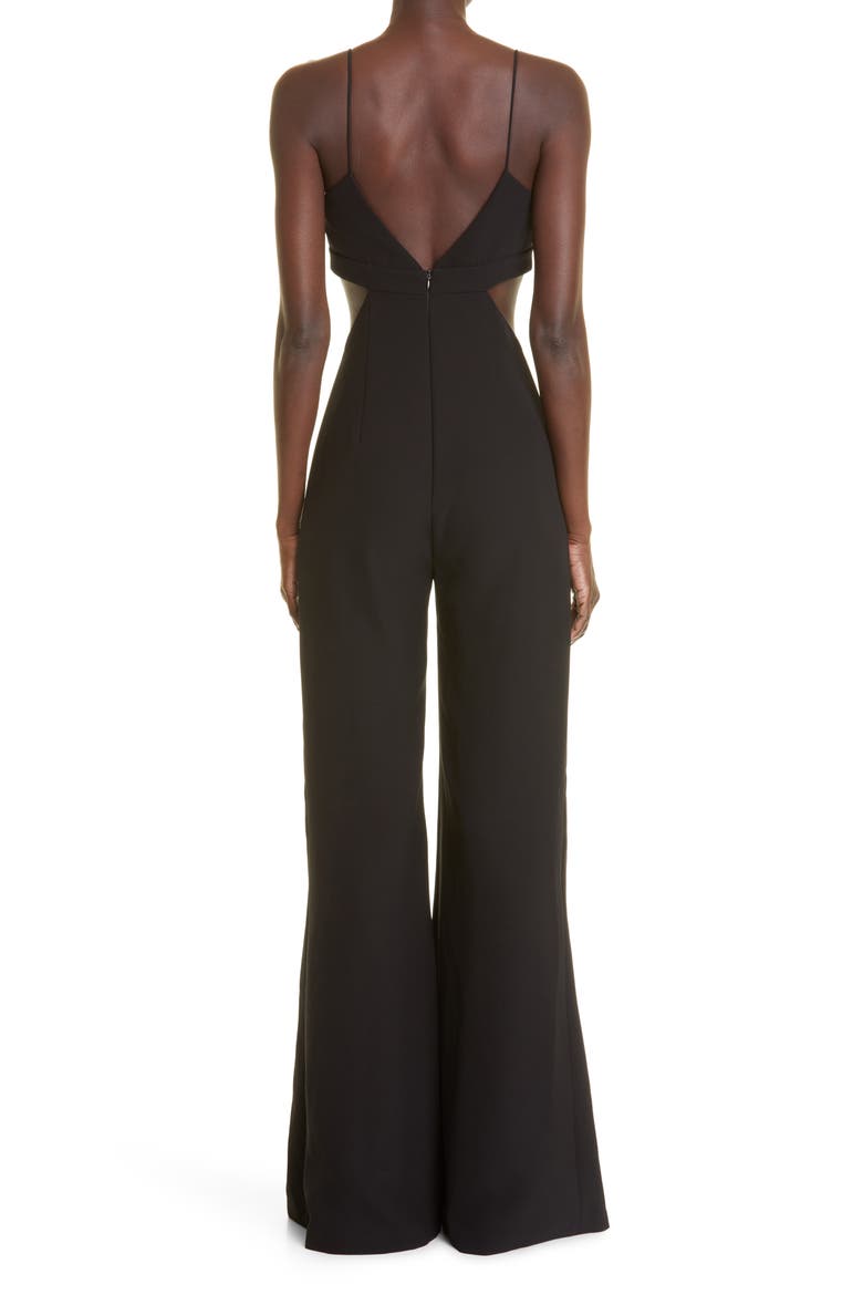 Carter Wide Leg Cutout Jumpsuit, Alternate, color, BLACK