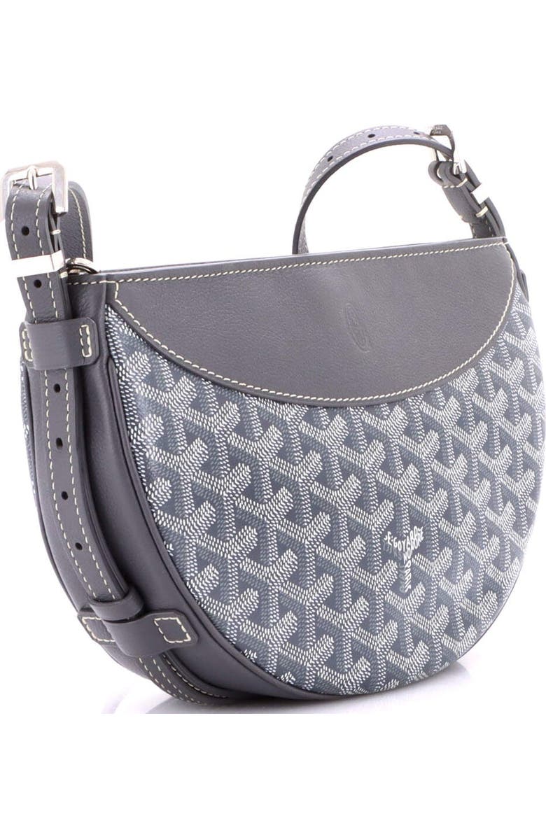 Pre-Owned Goyard Hirondelle Shoulder Bag Coated Canvas and Leather, Alternate, color, Gray