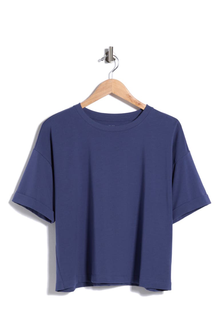 Boxy Crewneck T-Shirt, Alternate, color, BLUE VIOLET