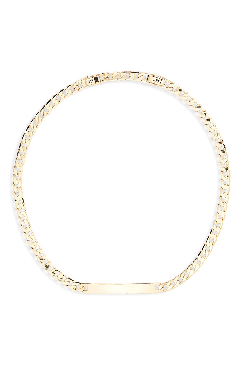 Simone Curb Link Choker Necklace, Main, color, HIGH POLISH GOLD TONE