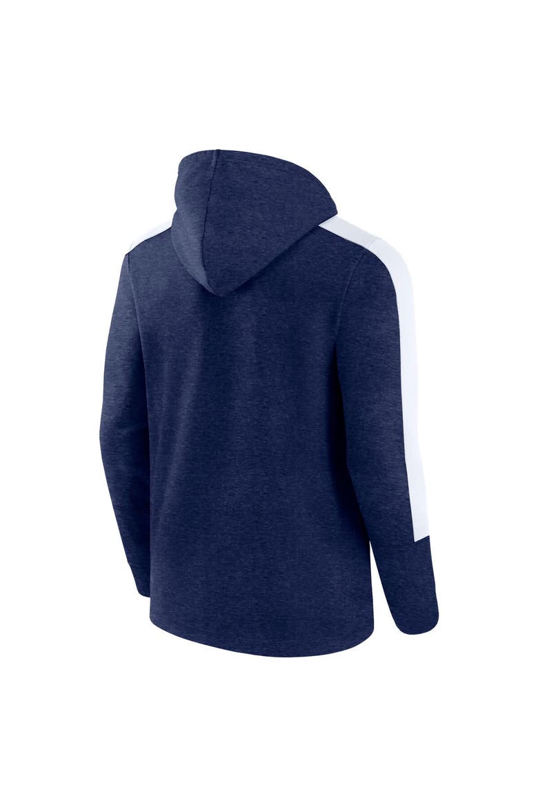 Men's Fanatics  Heather Navy Dallas Cowboys Gains Full-Zip Hoodie, Alternate, color, Heather Navy
