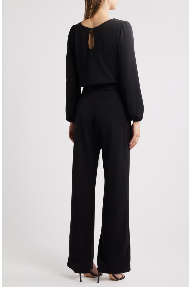 Aileen Long Sleeve Jumpsuit, Alternate, color, BLACK