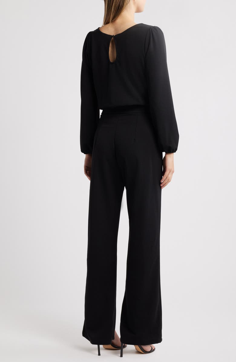 NIKKI LUND Aileen Long Sleeve Jumpsuit, Alternate, color, Black