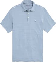 vineyard vines Stripe Sankaty Short Sleeve Performance Polo