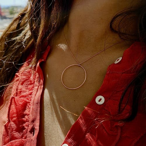 Ginette Ny Circles Necklace In Gold
