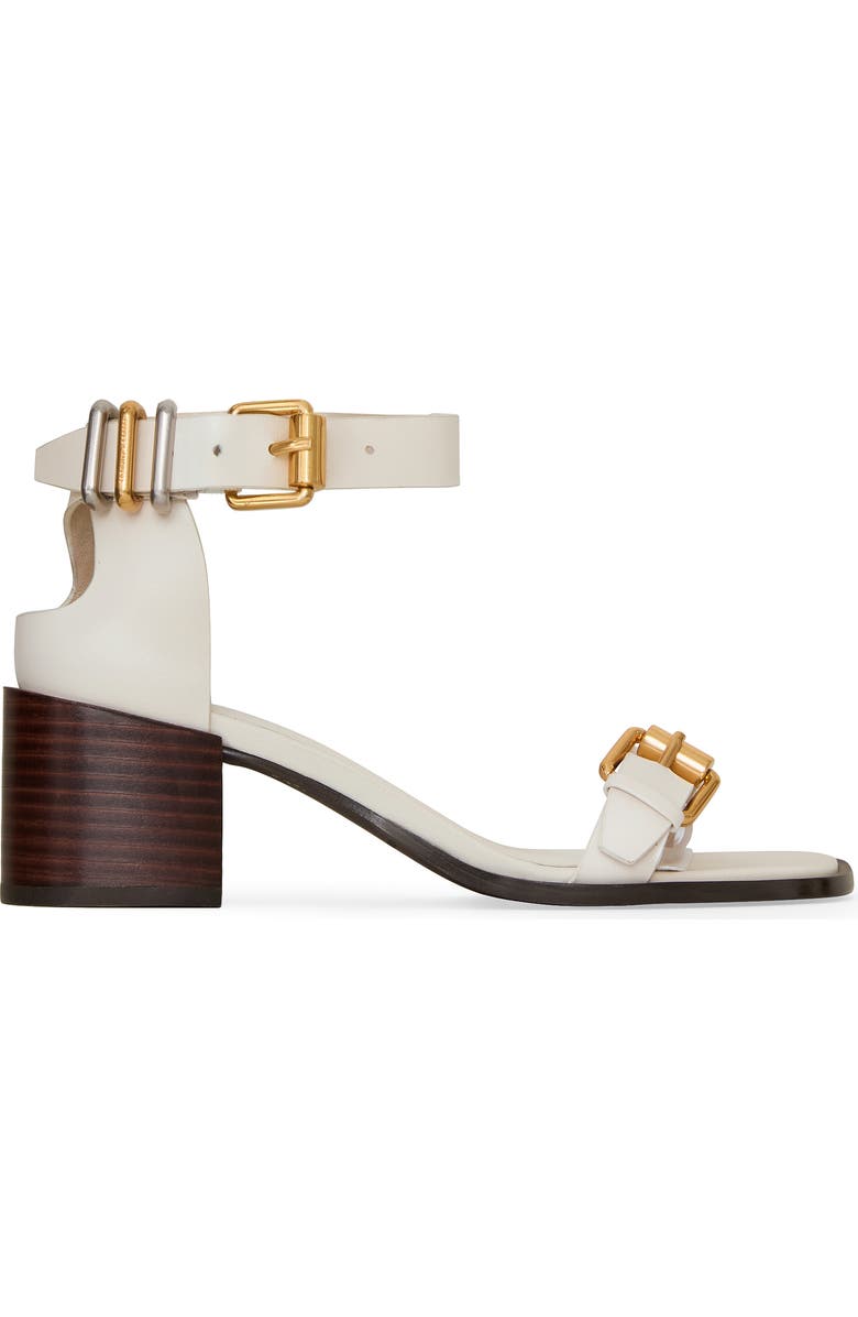 Rebecca Minkoff Buckle Up Ankle Strap Sandal, Alternate, color, Panna