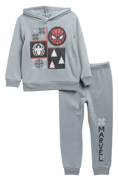 Kids' Disney® Spider-Man Fleece Christmas Hoodie & Joggers Set (Little Kid)