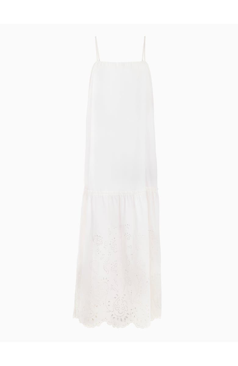 Rebecca Taylor Brielle Poplin Eyelet Dress, Alternate, color, Ivory