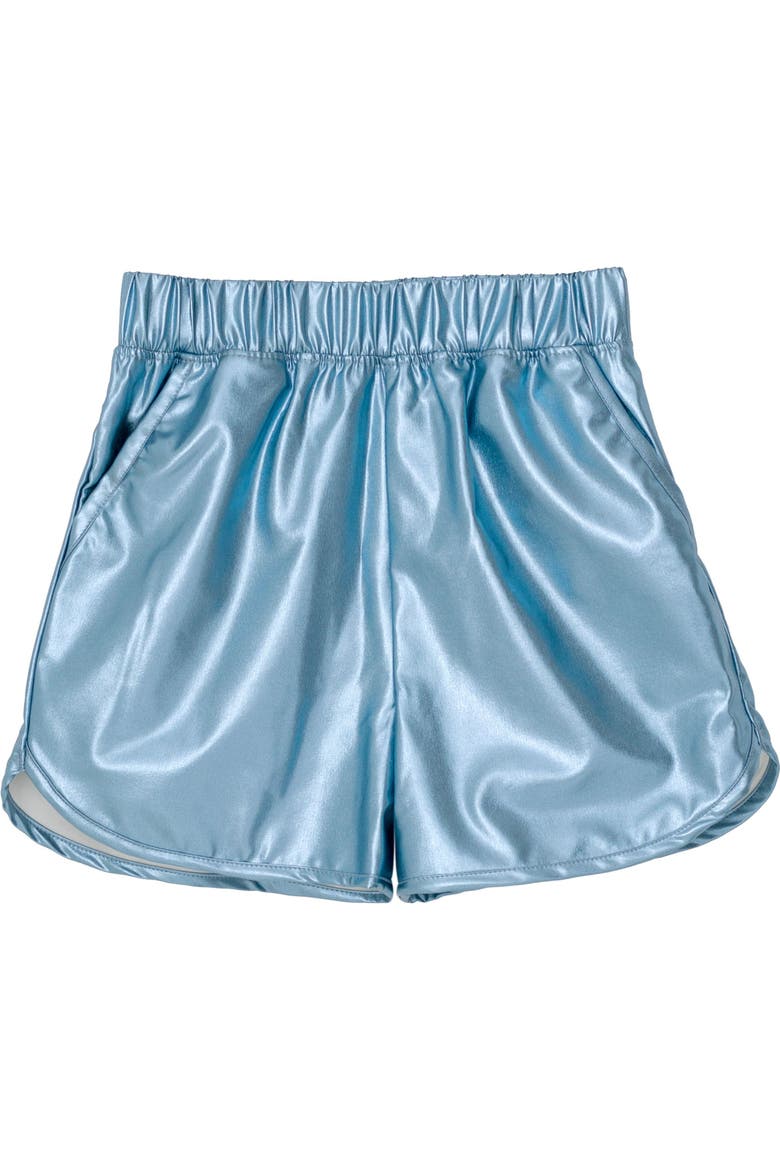 Frozen Queen Elsa 2-Piece T-Shirt and Dolphin Shorts Set, Alternate, color, Ivory Blue Elsa
