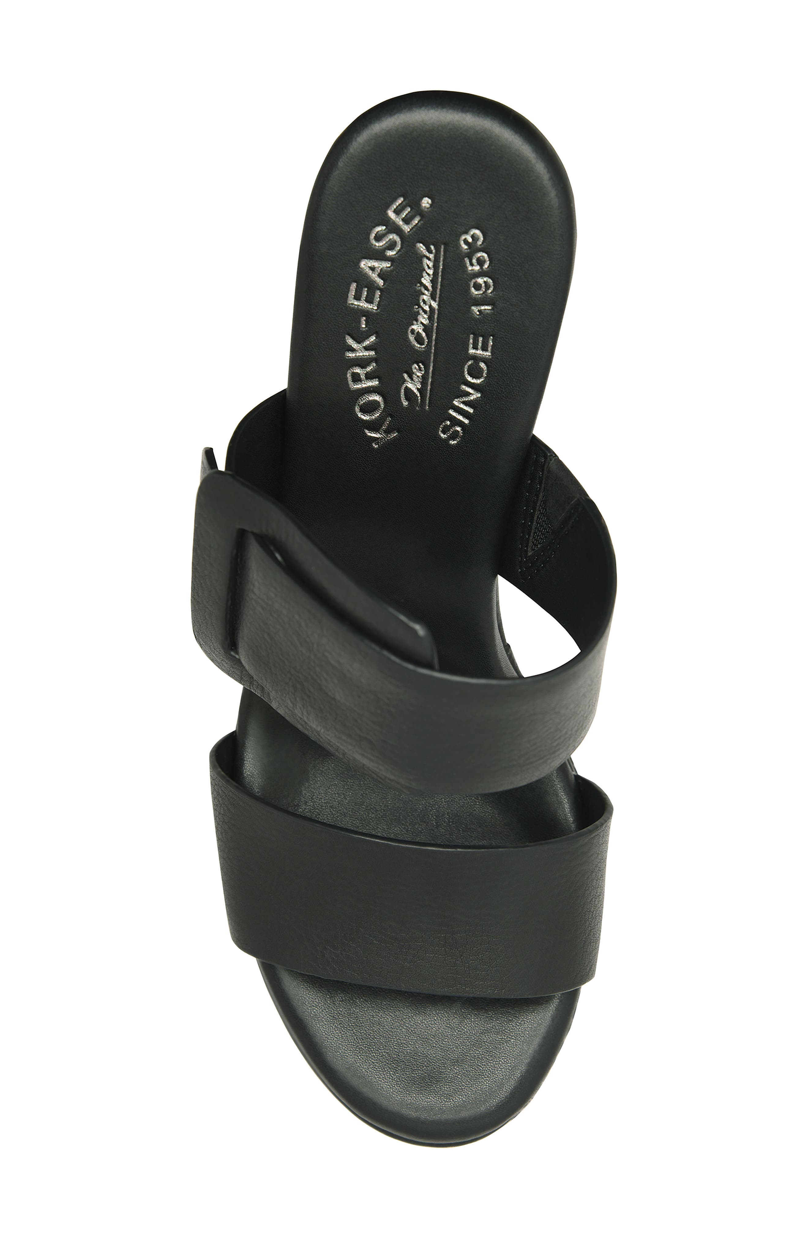 Kork-Ease<sup>®</sup> Raya Espadrille Platform Wedge Slide Sandal, Alternate, color, Black Fullgrain