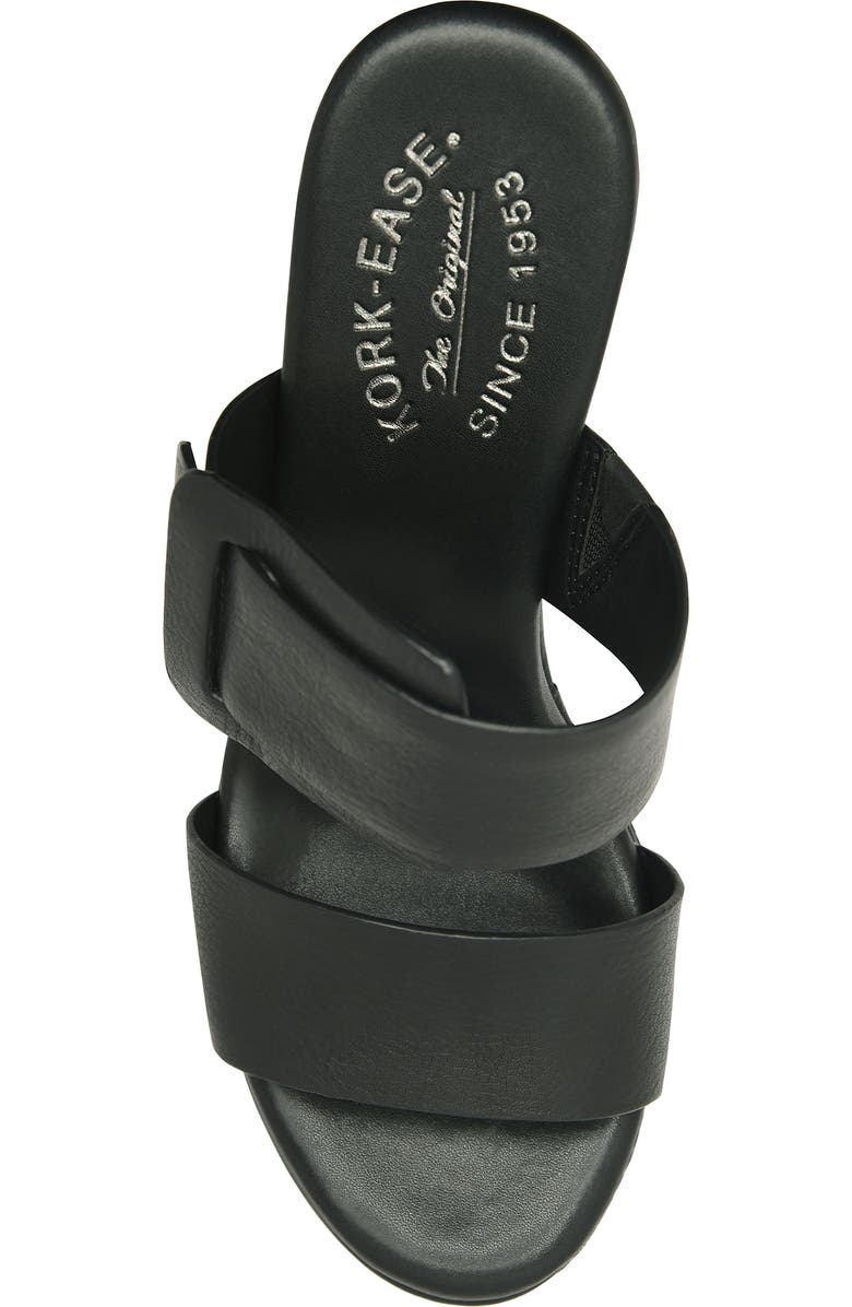 Kork-Ease<sup>®</sup> Raya Espadrille Platform Wedge Slide Sandal, Alternate, color, Black Fullgrain