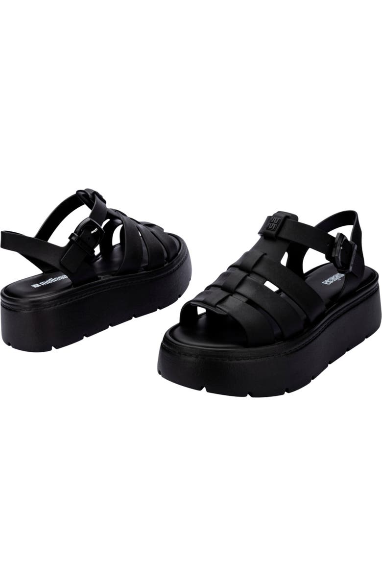 Melissa Up Platform Slingback Fisherman Sandal, Alternate, color, Black