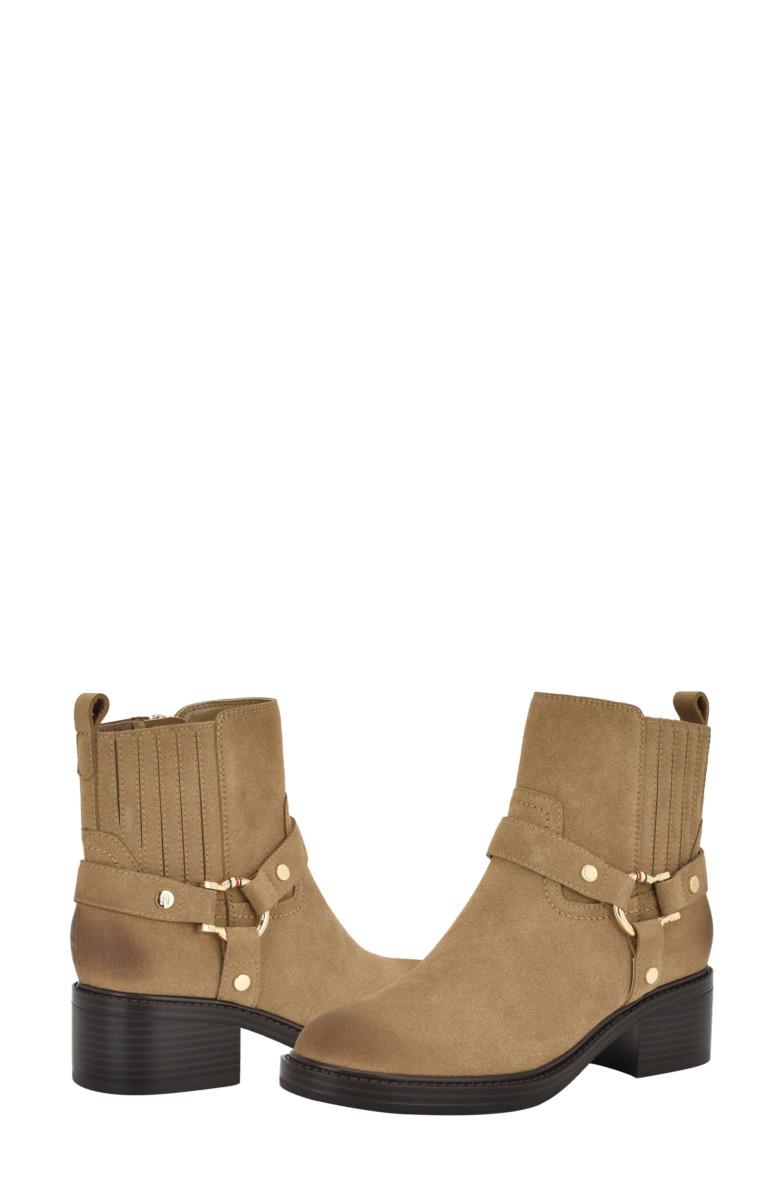 Tommy Hilfiger Varik Bootie, Alternate, color, Rich Suede