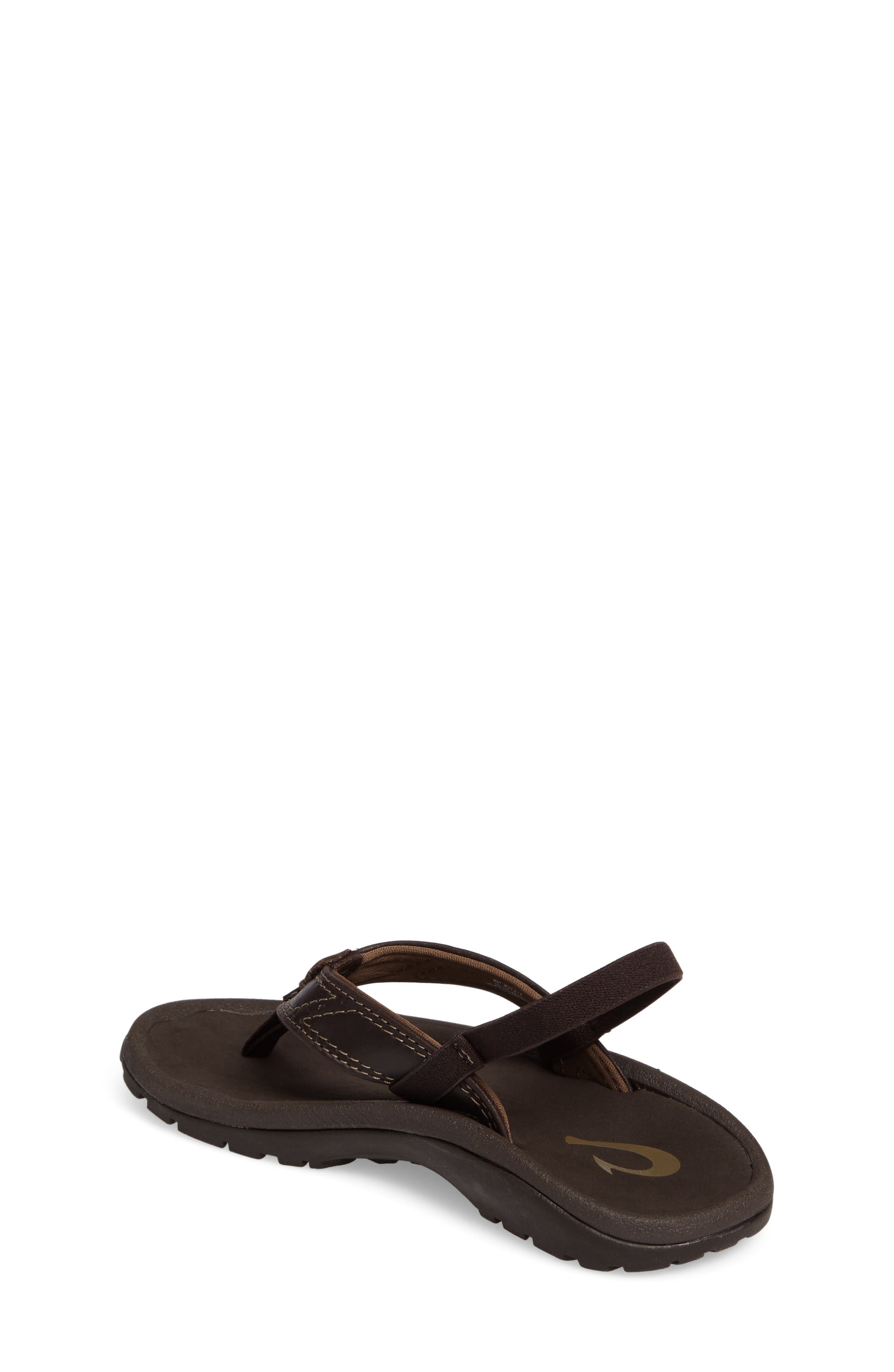 Nui Leather Sandal, Alternate, color, DARK JAVA/ DARK JAVA
