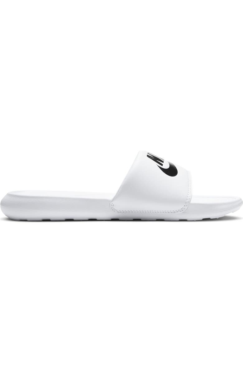 Nike Victori Slide Sandal, Main, color, 100 White/Black