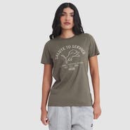Nike Women's Nike Olive Detroit Lions 2025 Salute to Service Sideline T-Shirt