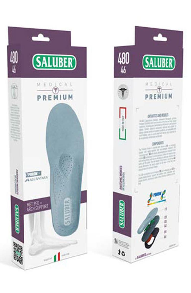 Saluber Premium Full Length Orthotic Insole, Alternate, color, Blue