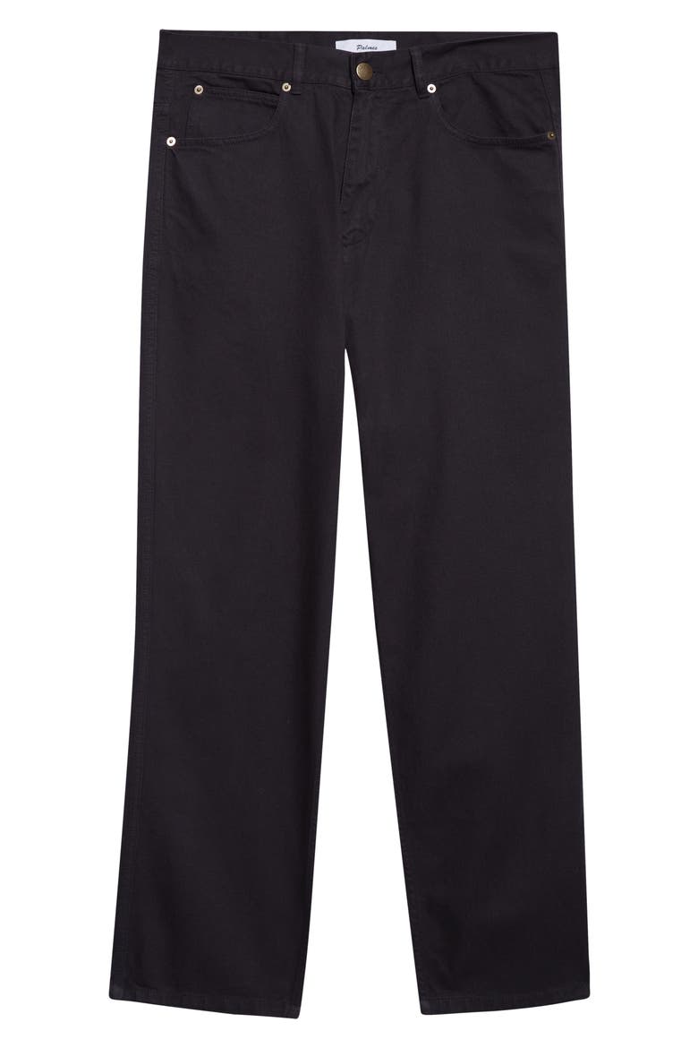 Coarse Denim Trousers, Alternate, color, BLACK