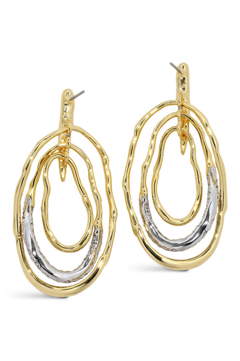 Solanales Mobile Drop Earrings, Alternate, color, GOLD/ CRYSTALS
