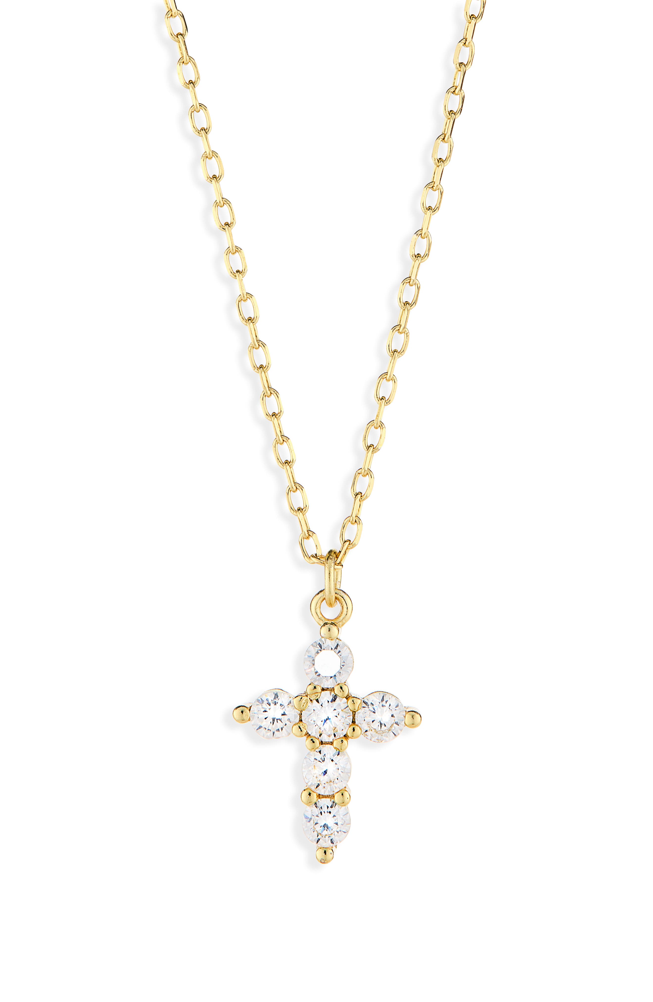 ARGENTO VIVO Cubic Zirconia Cross Pendant Necklace
