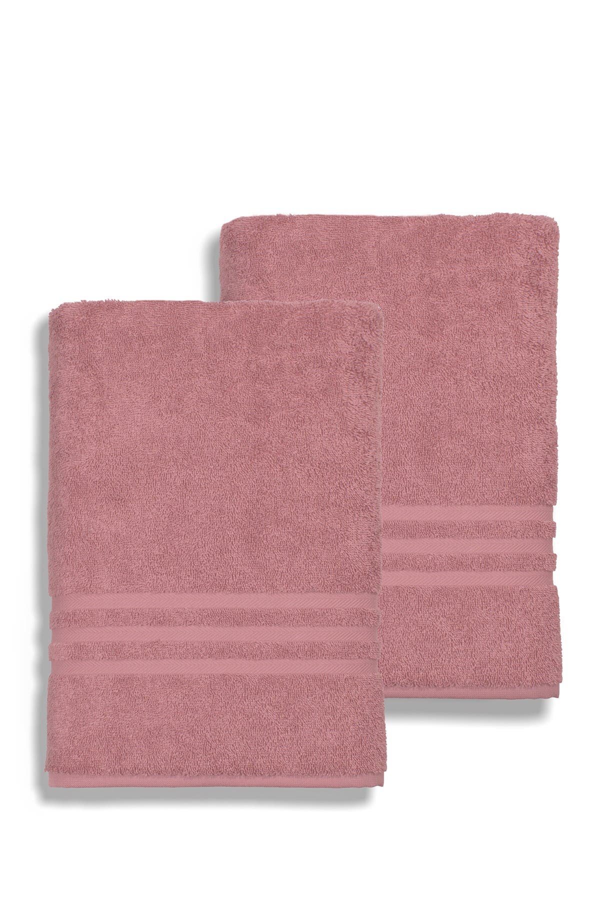 Linum Home Textiles Denzi Bath Sheet - Set of 2 - Tea Rose