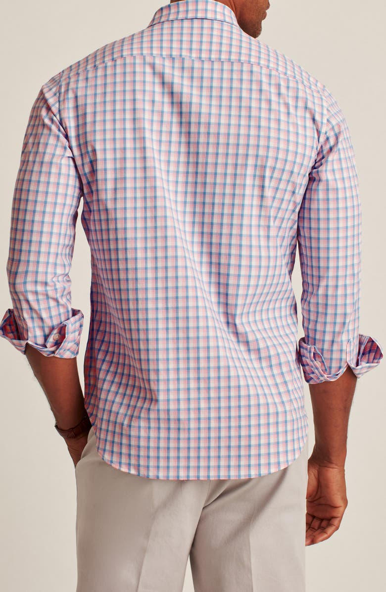 Bonobos Tech Slim Fit Check Stretch Button-Up Shirt, Alternate, color,