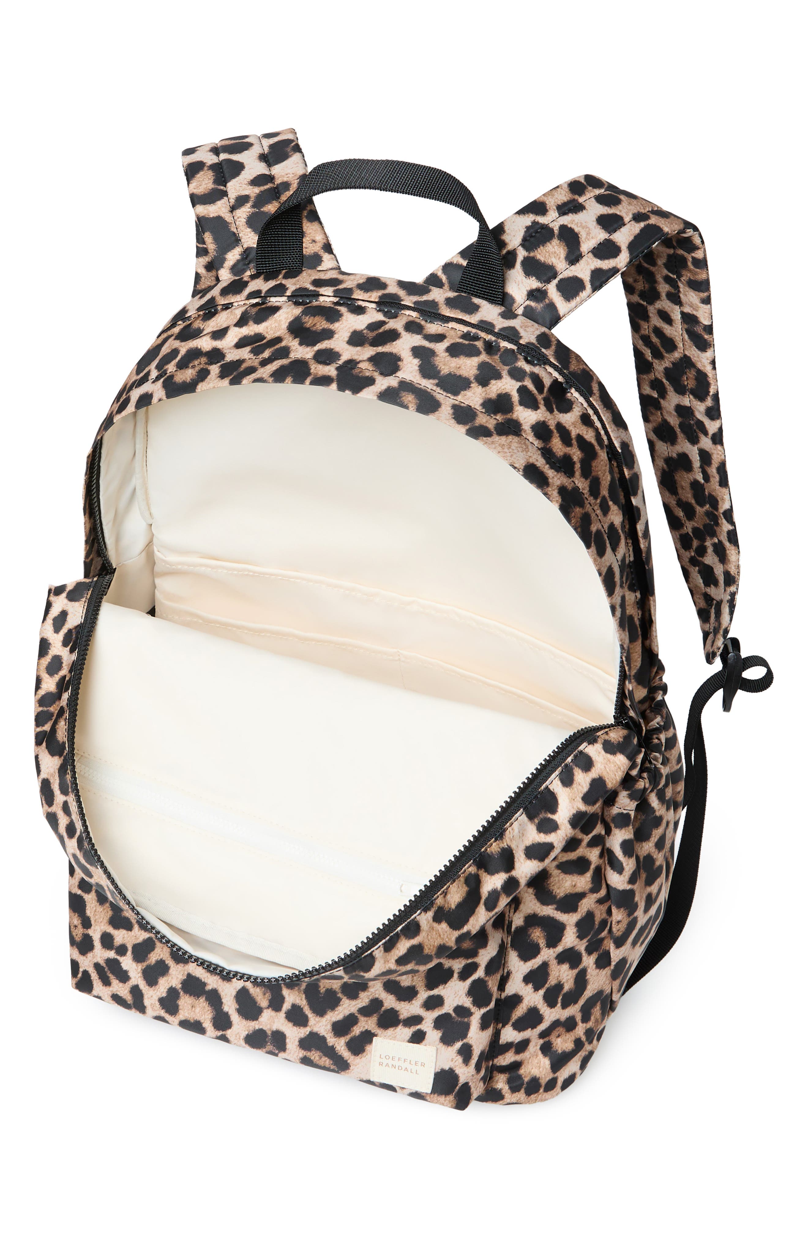 Stevie Nylon Backpack, Alternate, color, BRUSHED LEOPARD
