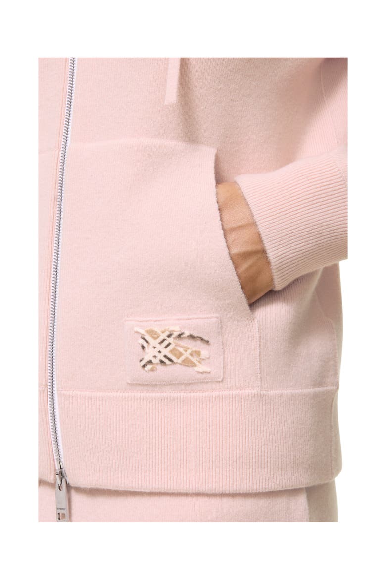 Cashmere Blend Zip Hoodie, Alternate, color, Bouquet pink