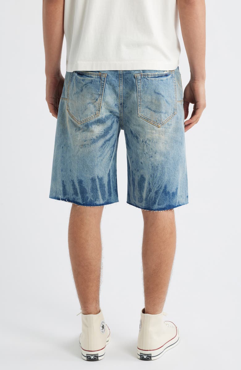 PURPLE BRAND Relaxed Fit Denim Shorts, Alternate, color, Mid Indigo