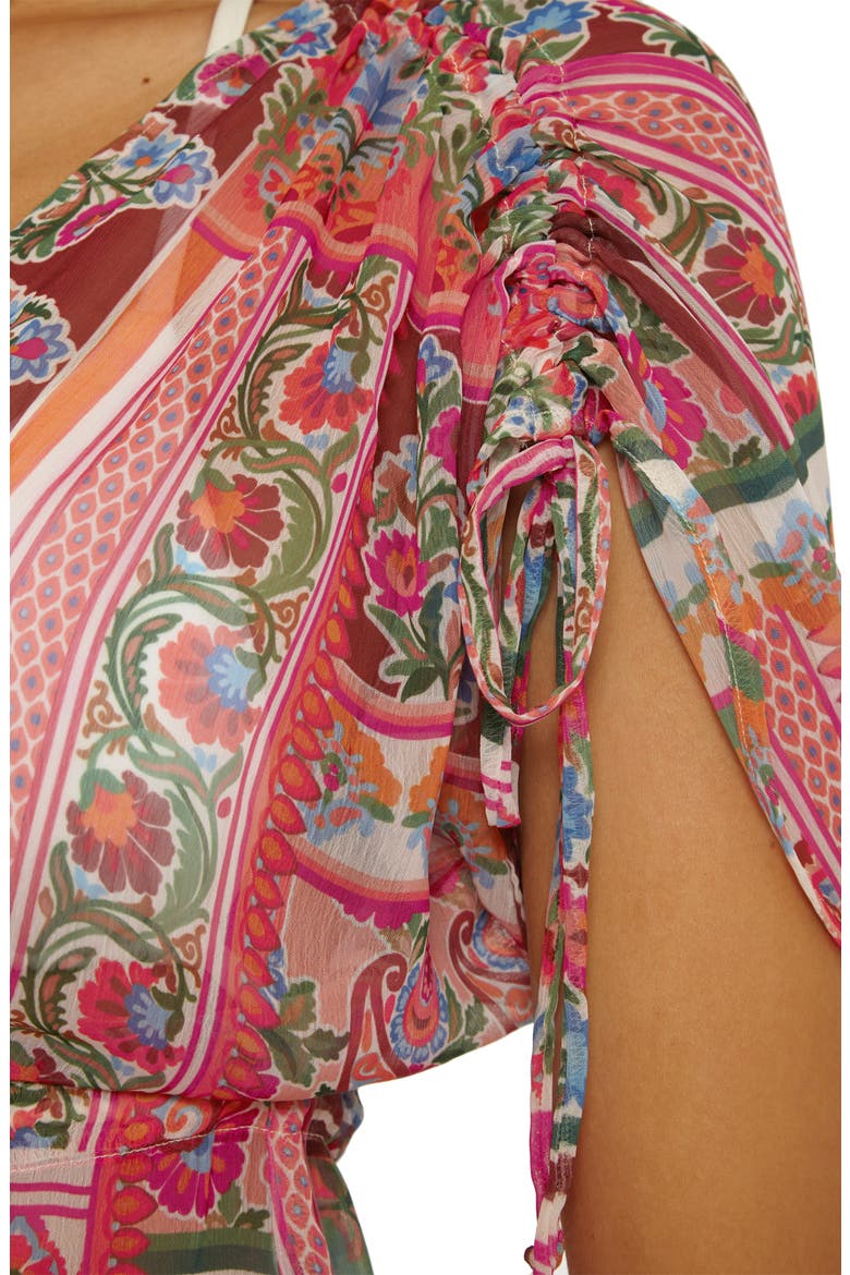 Verona Chiffon Cover-Up Tunic, Alternate, color, PINK MULTI