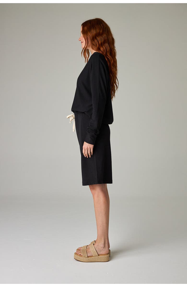 eavolu Baikal Eco-Luxe Fleece Bermuda Short - Cloud-Soft Comfort, Alternate, color, Coal Black