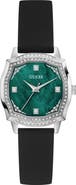 GUESS Liv Mother-of-Pearl Silicone Strap Watch, 32mm