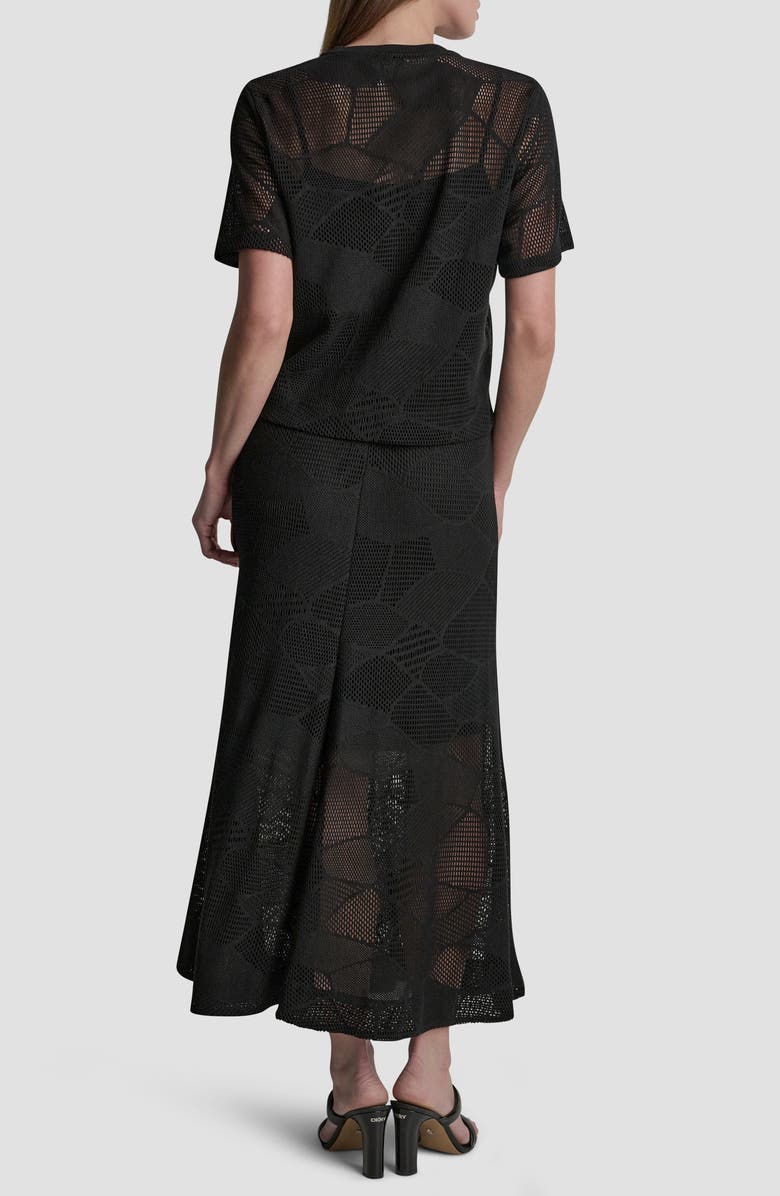 DKNY Croton Lace Top, Alternate, color, Black