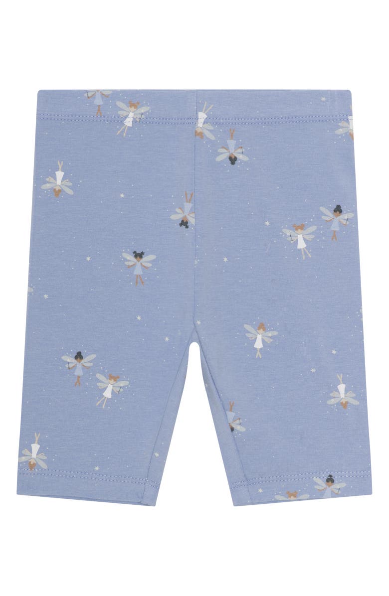 PL Baby by Petit Lem 4-Piece Dancer Tutu Bodysuit, Leggings, Socks & Headband Set, Alternate, color, Light Blue Fairies