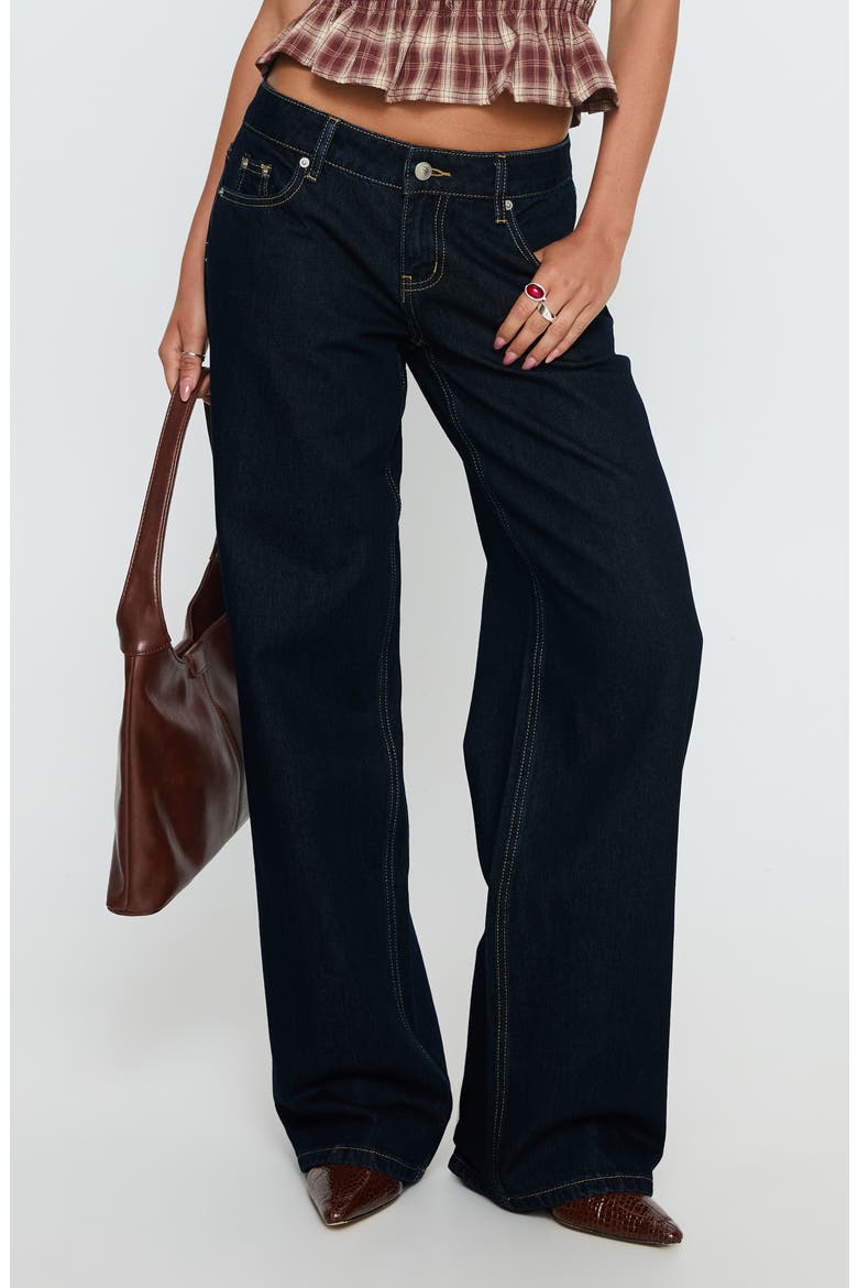 Tidal Wave High Waist Straight Leg Jeans, Main, color, RAW DENIM