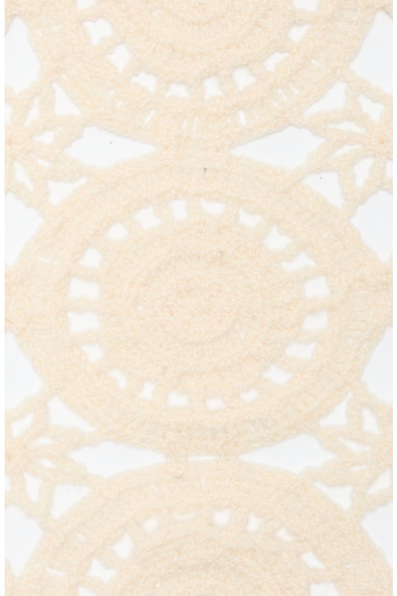 Crochet Trim Bandana, Alternate, color, IVORY