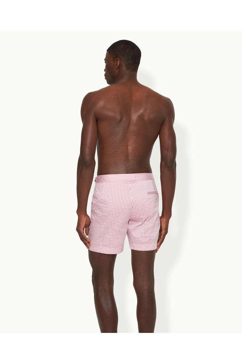 Bulldog Tailored-Fit Swim Shorts, Alternate, color, White/Seashell Pink