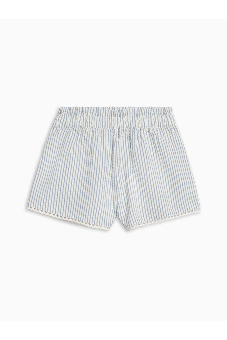 Organic Patty Scalloped Trim Short, Alternate, color, Shore Stripe/Sea