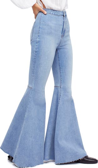 Free People We the Free Just Float On High Waist Flare Jeans