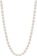 Spero London Natural Freshwater Real Seed Pearl Strand Necklace