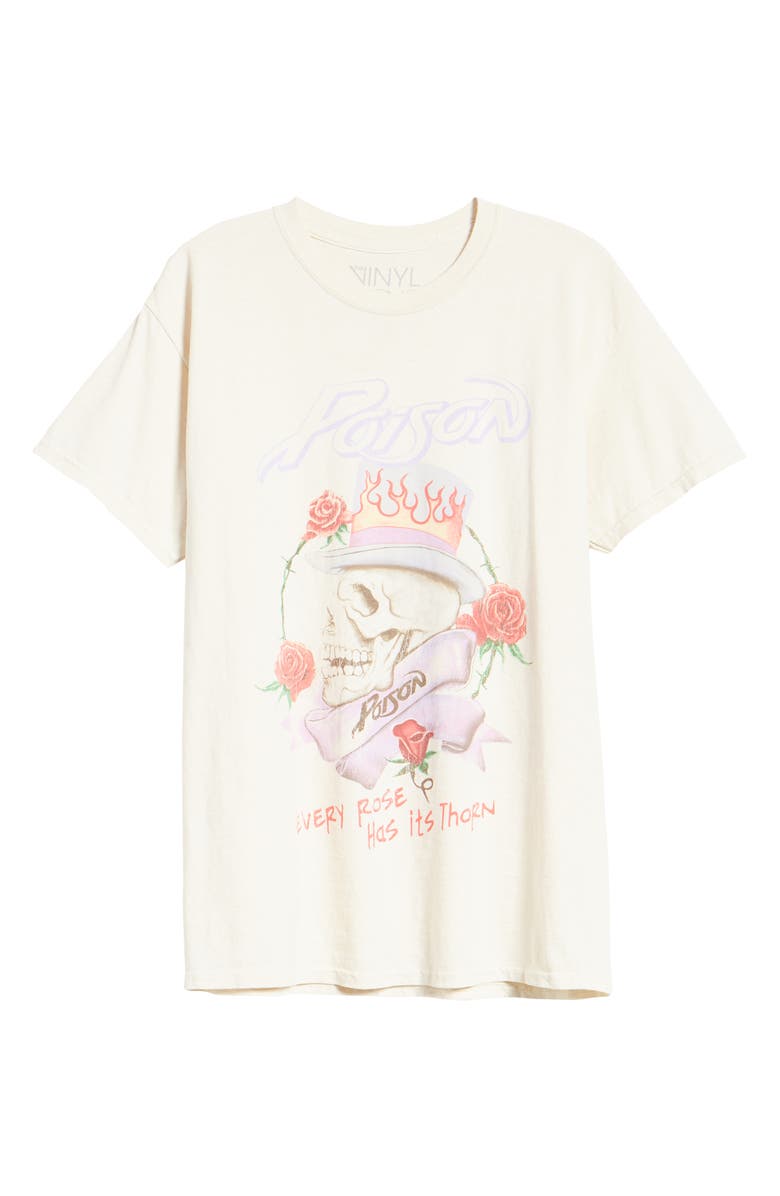 Vinyl Icons Poison Skull Graphic Tee, Alternate, color, 