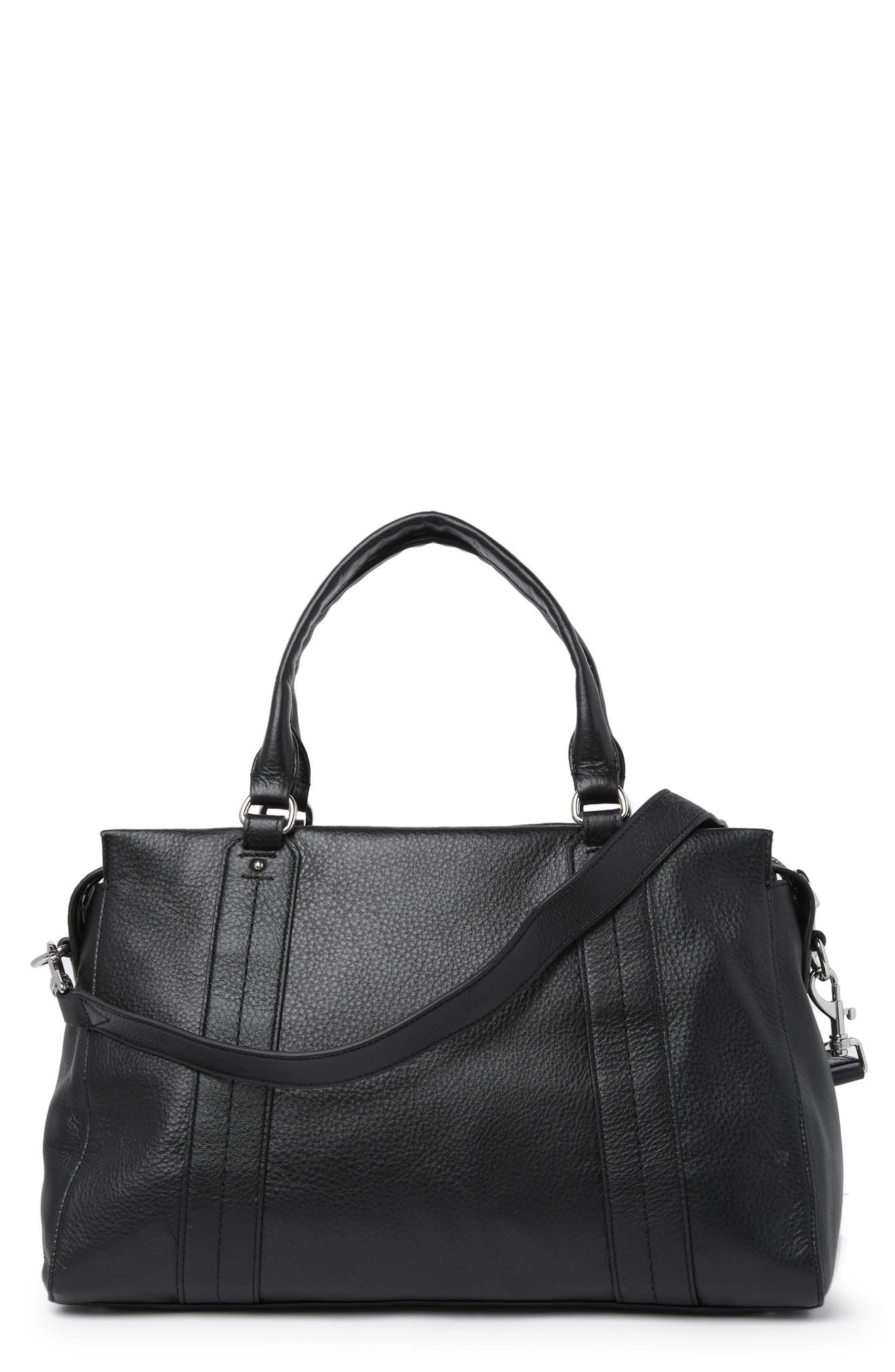 Aimee Kestenberg Zip Me Up Triple Entry Leather Satchel, Alternate, color, 