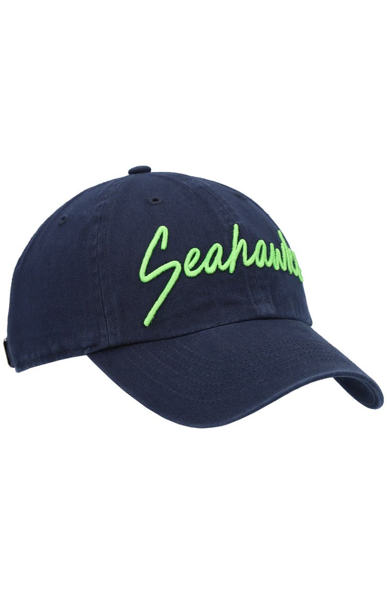 '47 Women's '47 College Navy Seattle Seahawks Vocal Clean Up Adjustable Hat, Alternate, color, Navy