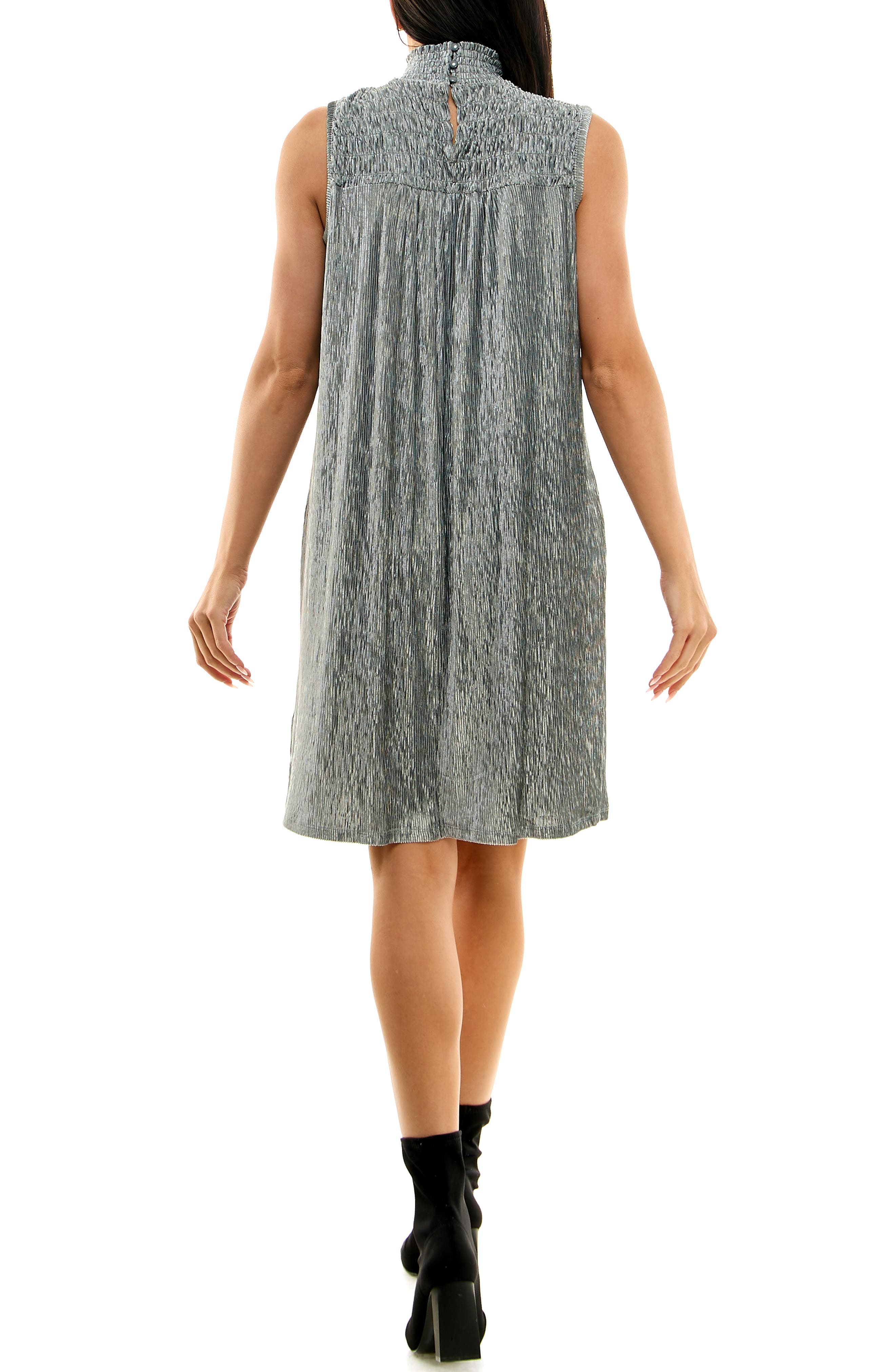 Smocked Crinkled Dress - image 4